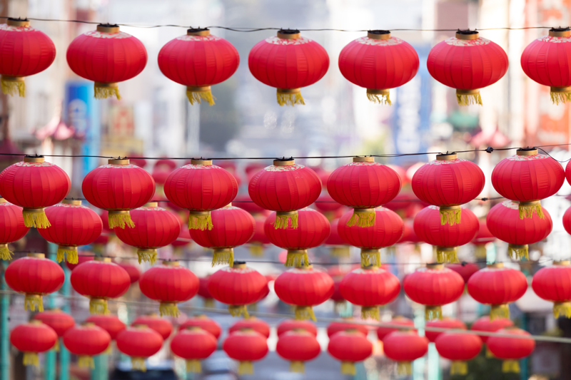 Chinatown SF Red lanterns