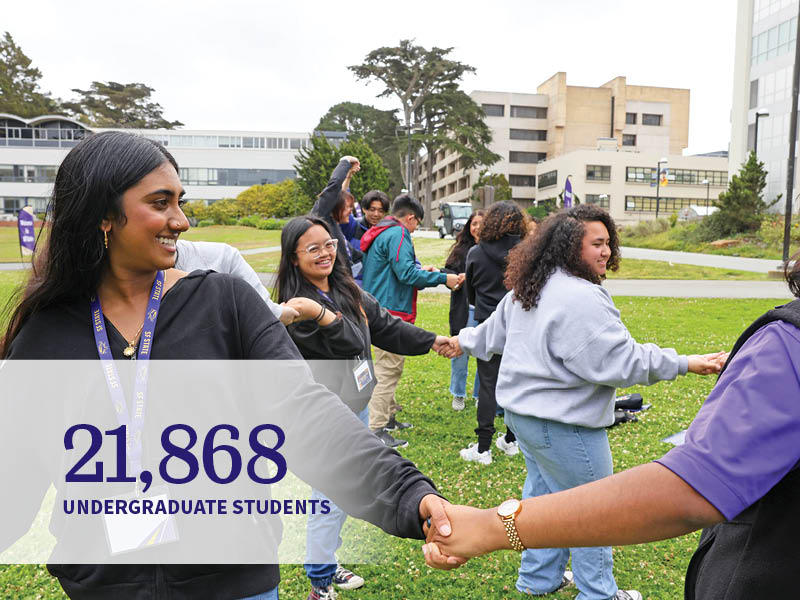 Over 20,000 undergrad students at SFSU