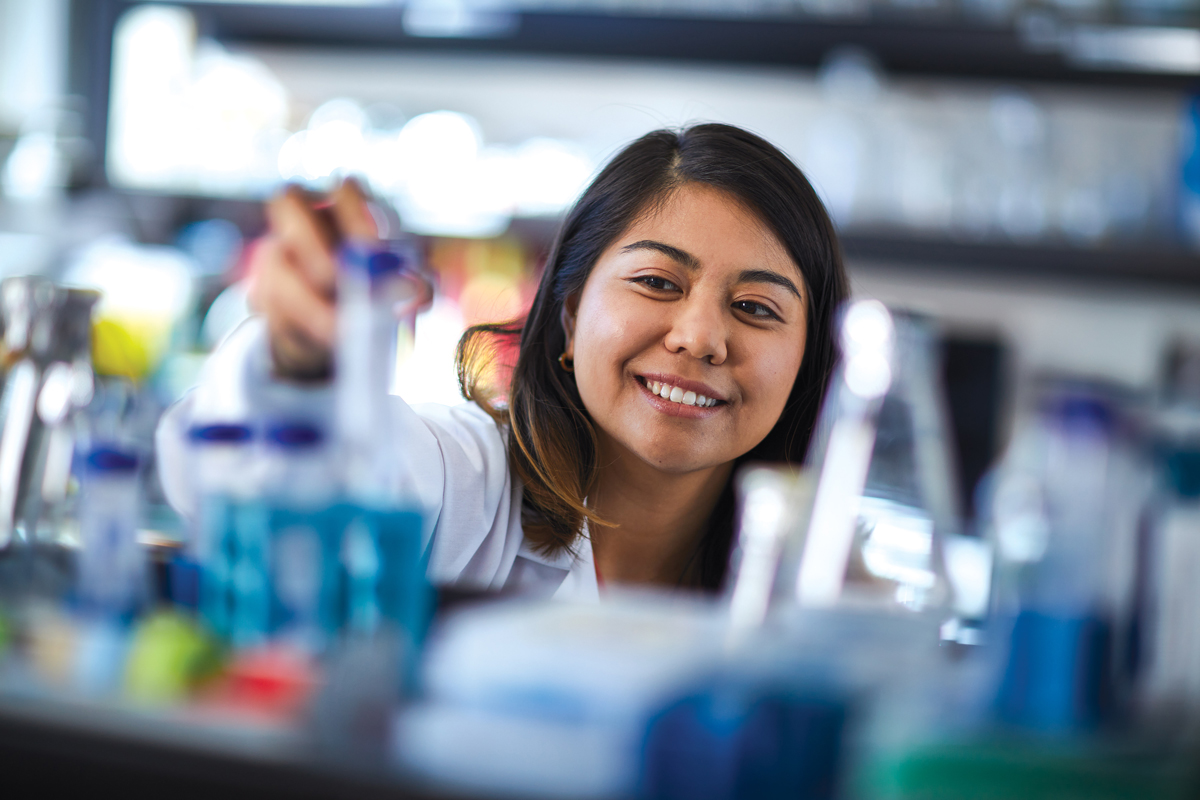 a lab student