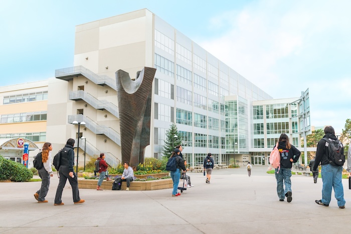 students, art, architecture on SFSU's vibrant campus